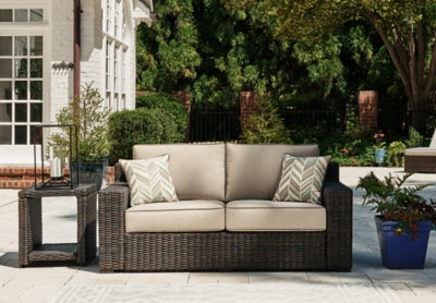 Loveseat de exterior Coastline Bay con cojín
