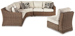 Conjunto de asientos para exterior de 4 piezas Beachcroft