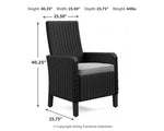 Beachcroft Outdoor Arm Chair with Cushion (Set of 2)