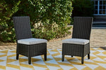 Beachcroft Outdoor Side Chair with Cushion (Set of 2)