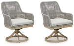 Silla de comedor giratoria para exteriores Seton Creek (juego de 2)