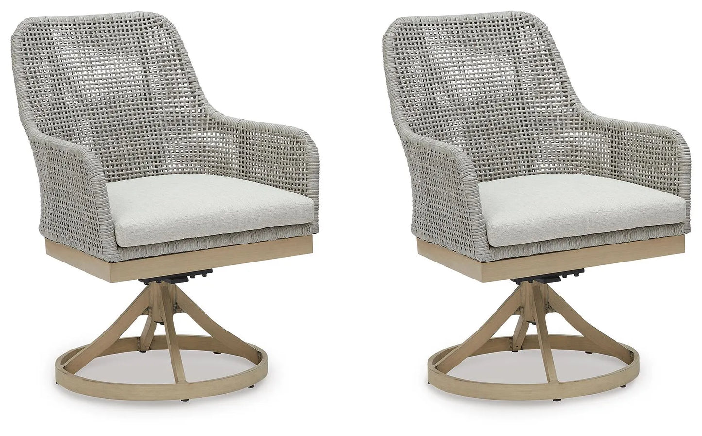 Silla de comedor giratoria para exteriores Seton Creek (juego de 2)