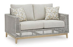 Loveseat de exterior con cojín Seton Creek