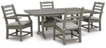 Mesa de comedor de exterior Visola con 4 sillas