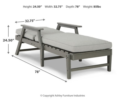 Chaise longue Visola con cojín