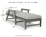 Chaise longue Visola con cojín