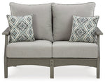 Loveseat de exterior Visola con cojín