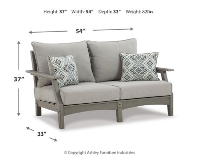 Loveseat de exterior Visola con cojín