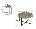 Mesa Wadeworth (juego de 3)