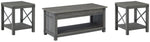 Freedan Coffee Table and 2 End Tables