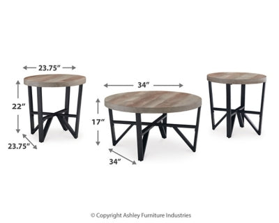 Mesa Deanlee (juego de 3)