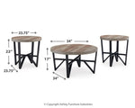 Mesa Deanlee (juego de 3)