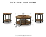 Mesa Roybeck (juego de 3)