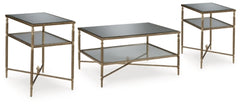 Mesa de centro Cloverty y dos mesas auxiliares