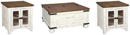 Mesa de centro Wystfield y dos mesas auxiliares
