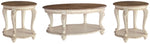 Realyn Coffee Table and 2 End Tables