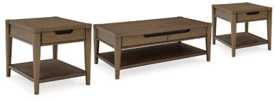 Mesa de centro y dos mesas auxiliares Roanhowe