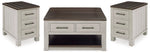 Darborn Lift-top Coffee Table and 2 Chairside End Tables