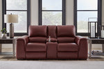 Loveseat eléctrico reclinable Alessandro con consola