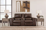 Loveseat eléctrico reclinable Alessandro con consola