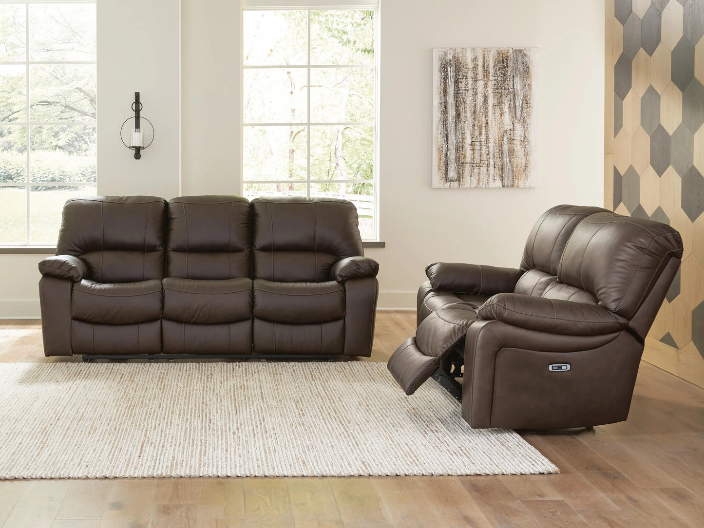 Leesworth Power Reclining Sofa and Loveseat