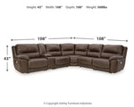 Dunleith 5-Piece Power Reclining Sectional