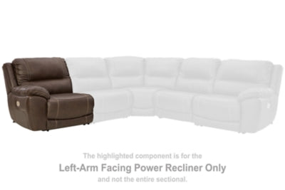 Sillón reclinable eléctrico Dunleith con brazo izquierdo
