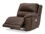 Sillón reclinable eléctrico Dunleith con brazo derecho