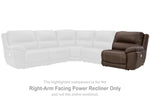 Sillón reclinable eléctrico Dunleith con brazo derecho