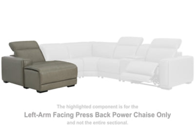 Chaise longue reclinable eléctrica con brazo izquierdo Correze