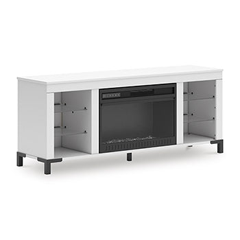 Mueble para TV Brollevi de 60" con chimenea eléctrica