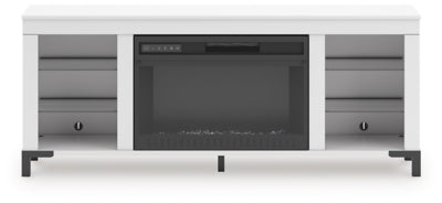 Mueble para TV Brollevi de 60" con chimenea eléctrica