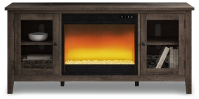 Mueble para TV Arlenbry de 60" con chimenea eléctrica