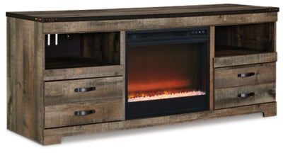 Mueble para TV Trinell de 63" con chimenea eléctrica