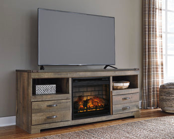 Mueble para TV Trinell de 63" con chimenea eléctrica