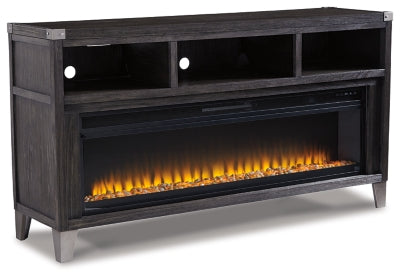 Mueble para TV Todoe de 65" con chimenea eléctrica